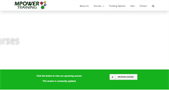 Desktop Screenshot of mpowertraining.com