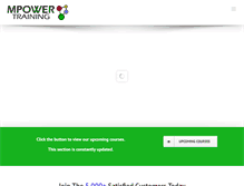 Tablet Screenshot of mpowertraining.com